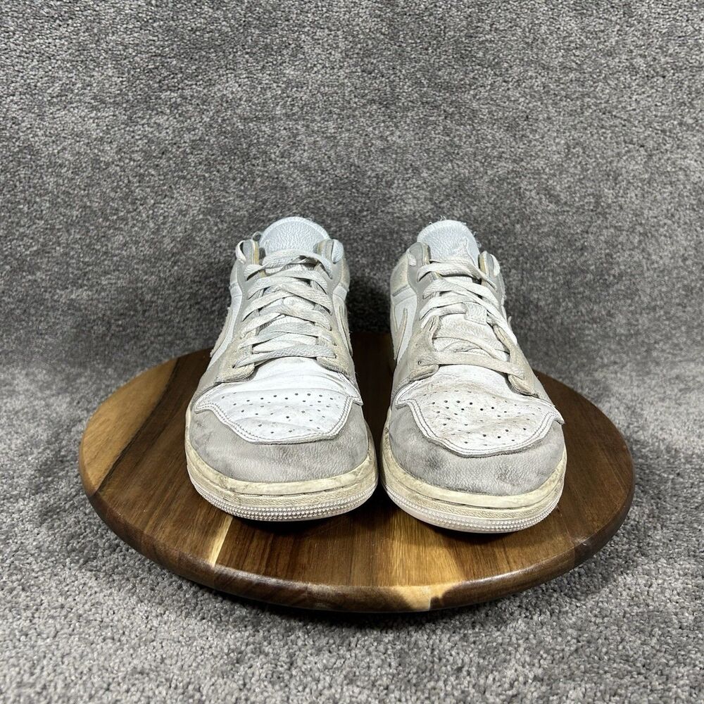 Nike Air Jordan 1 Low DN1635-002 Mens Size 9 Tech Grey White Athletic Shoes Used - Picture 3 of 12